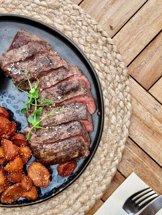 Steak dish of restaurant Villa Romana Poreč